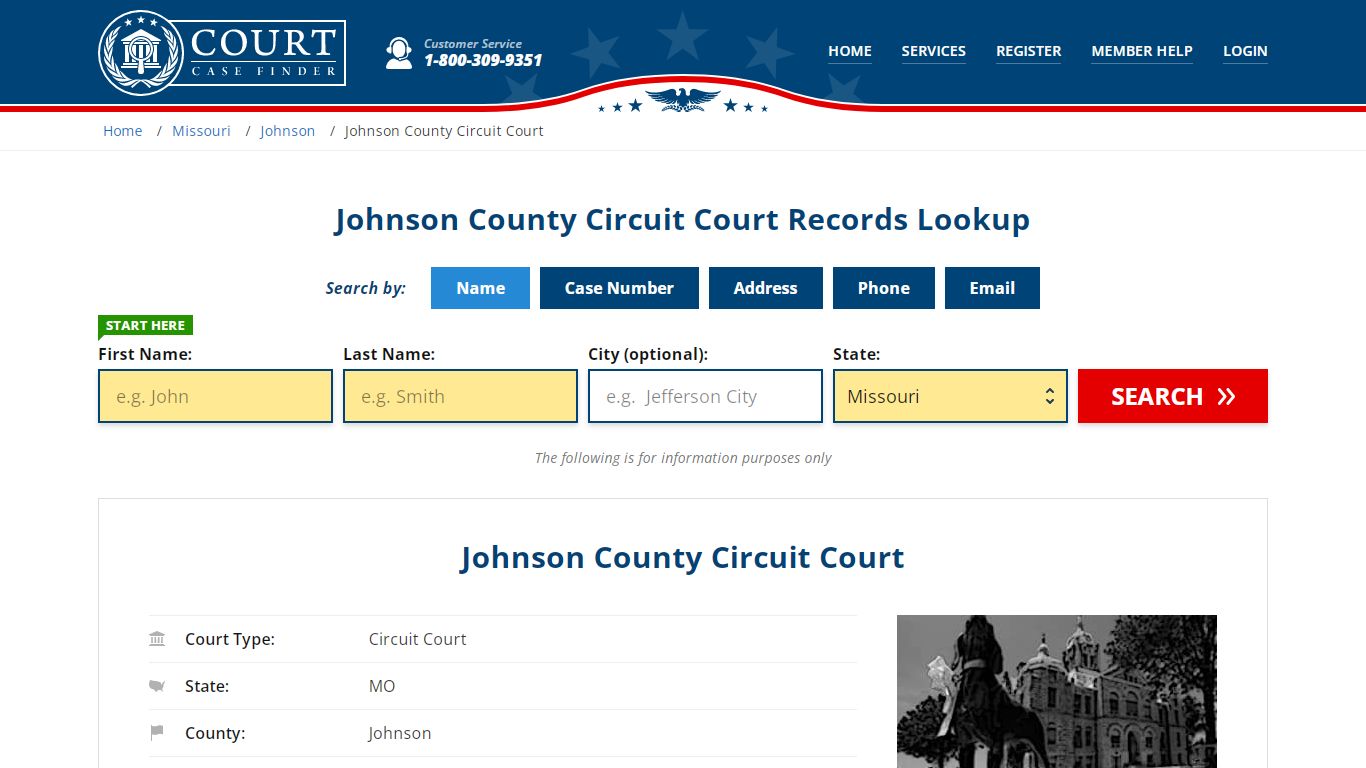 Johnson County Circuit Court Records | Warrensburg, Johnson County, MO ...